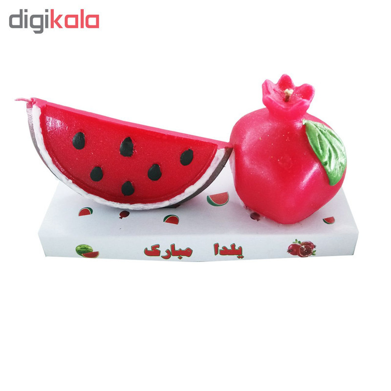 شمع طرح یلدا کد 002 بسته 2 عددی