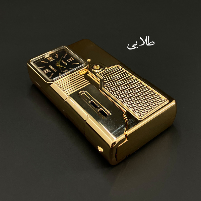 فندک گازی مدل ساعتی طرح تاشو کد DKD-2110