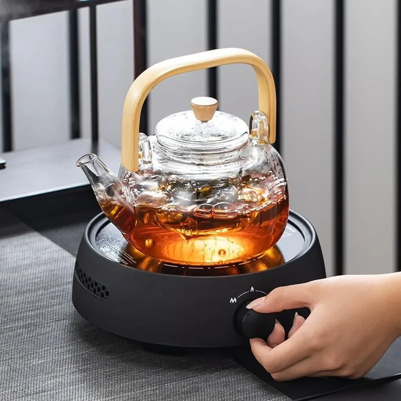 قوری مدل ویداستی دسته بامبو کد 1369n 800cc