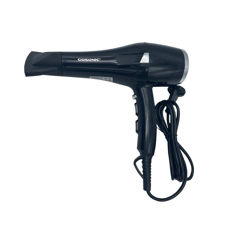 سشوار خانگی 2000 وات گوسونیک مدل GHD-251، موتور DC، وزن 1000 گرم، دارای سری متمرکز‌کننده باریک با ویژگی صاف‌کنندگی، حجم‌دهندگی، با قابلیت باد سرد