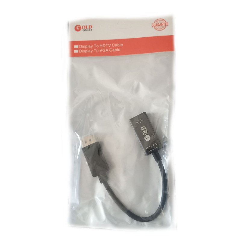 کابل تبدیل displayport به hdmi گلد اسکار مدل dh2t طول 0.2 متر