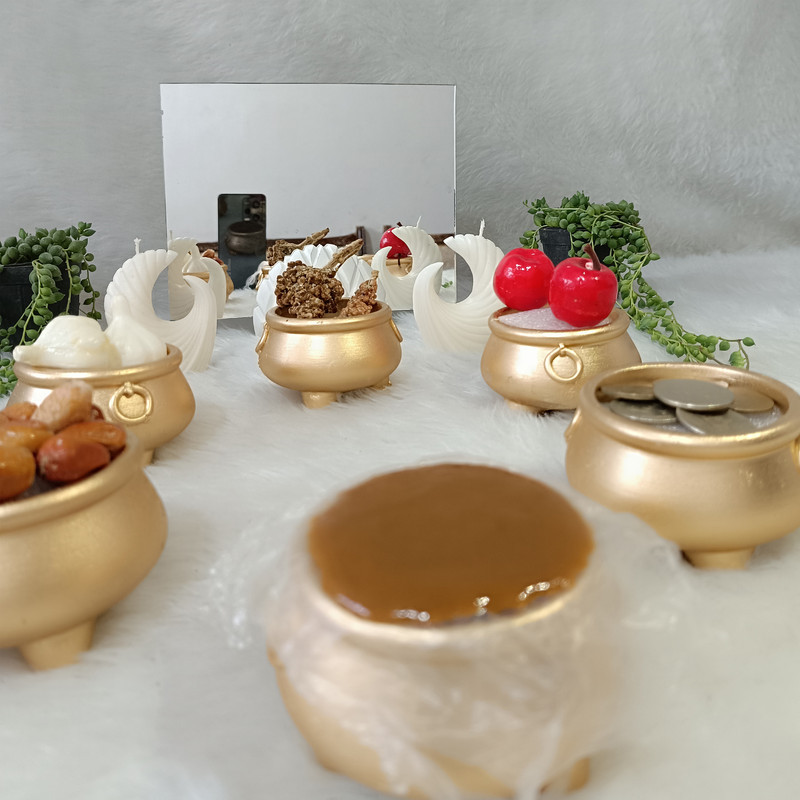 مجموعه ظروف هفت سین 6 پارچه مدل دیگ چی