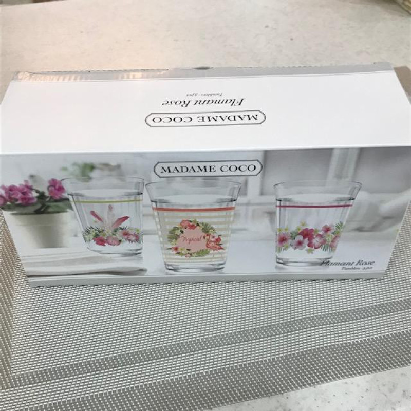 لیوان مادام کوکو مدل Flamingo مجموعه 3 عددی