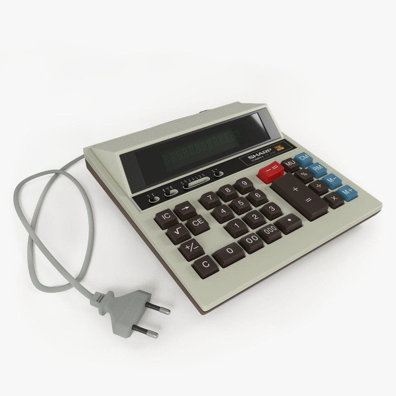 ماشین حساب شارپ ژاپنی مدل CS-2122D
