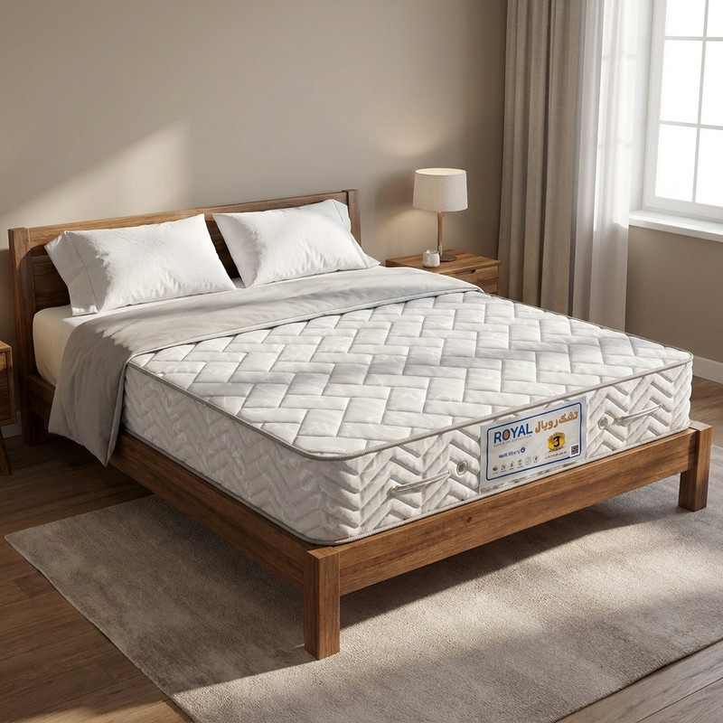 تشک رویال مدل طبی فنری دونفره سایز160x200 سانتی متر