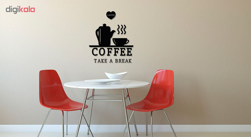 استیکر چوبی ژیوار طرح COFFEE