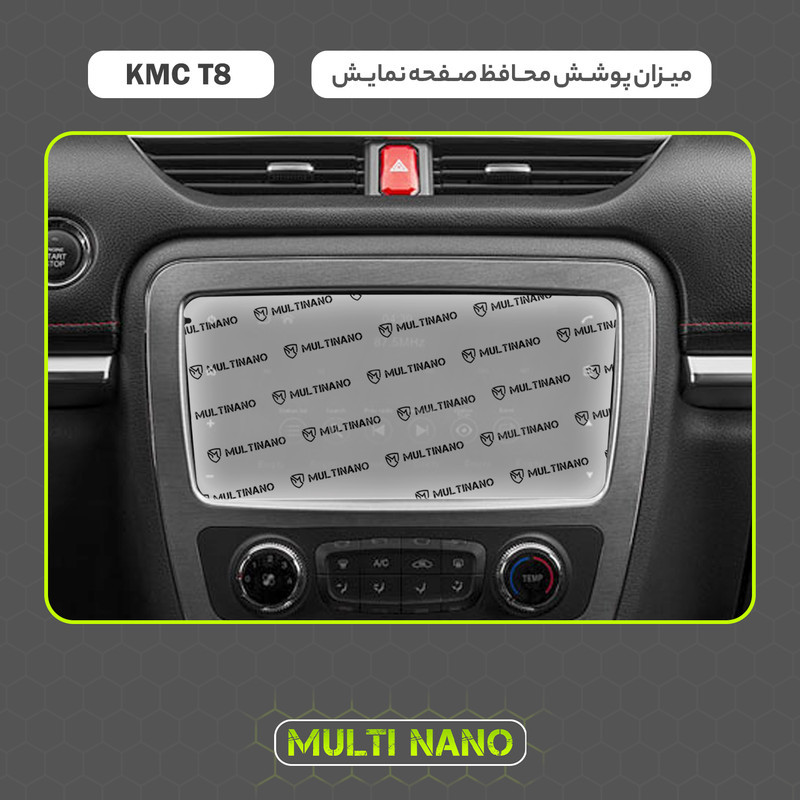 محافظ صفحه نمایش آنتی رفلکس مانیتور خودرو مولتی نانو مدل X-S1M مناسب برای کی ام سی T8