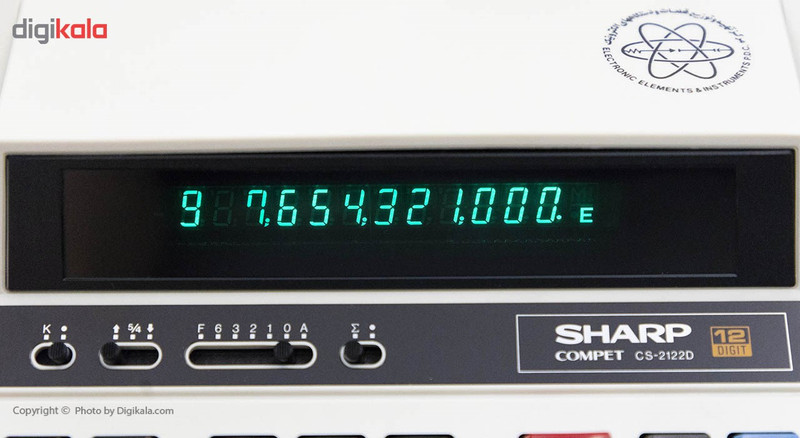 ماشین حساب شارپ ژاپنی مدل CS-2122D