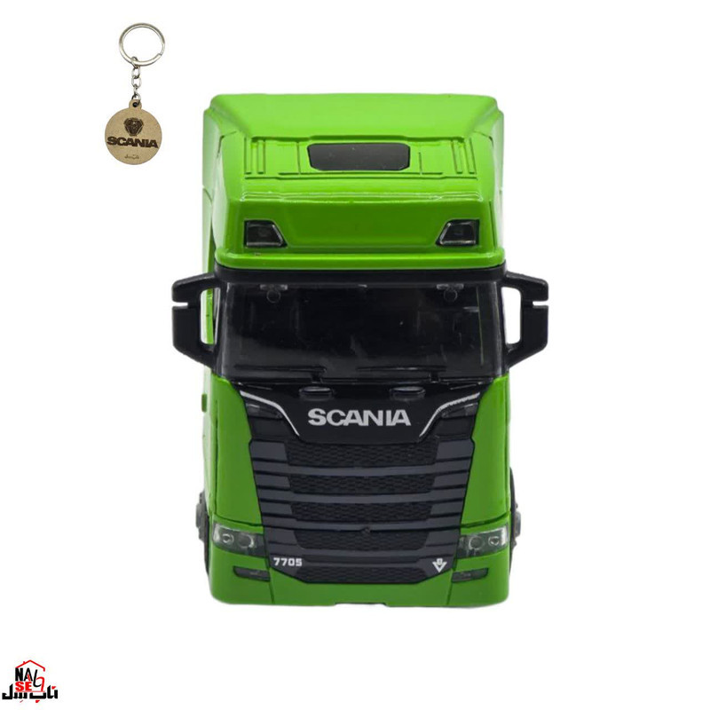 ماکت ماشین ناب سل مدل اسکانیا تک محور موزیکال فلزی SCANIA به همراه جاسوییچی