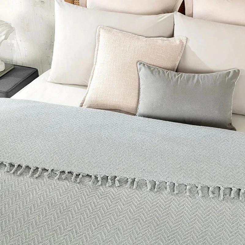 روتختی مادام کوکو مدل Stephane Gri Yatak Ortusu دو نفره سایز 240×220 سانتی متر