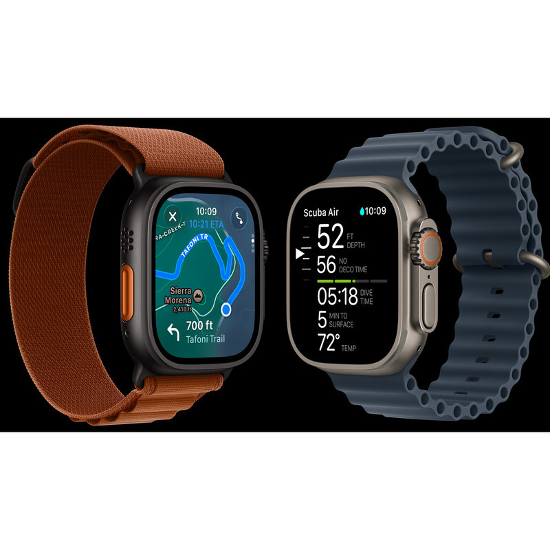 ساعت هوشمند 49 میلی متری اپل مدل Ultra 3 Black Titanium Case با بند Trail