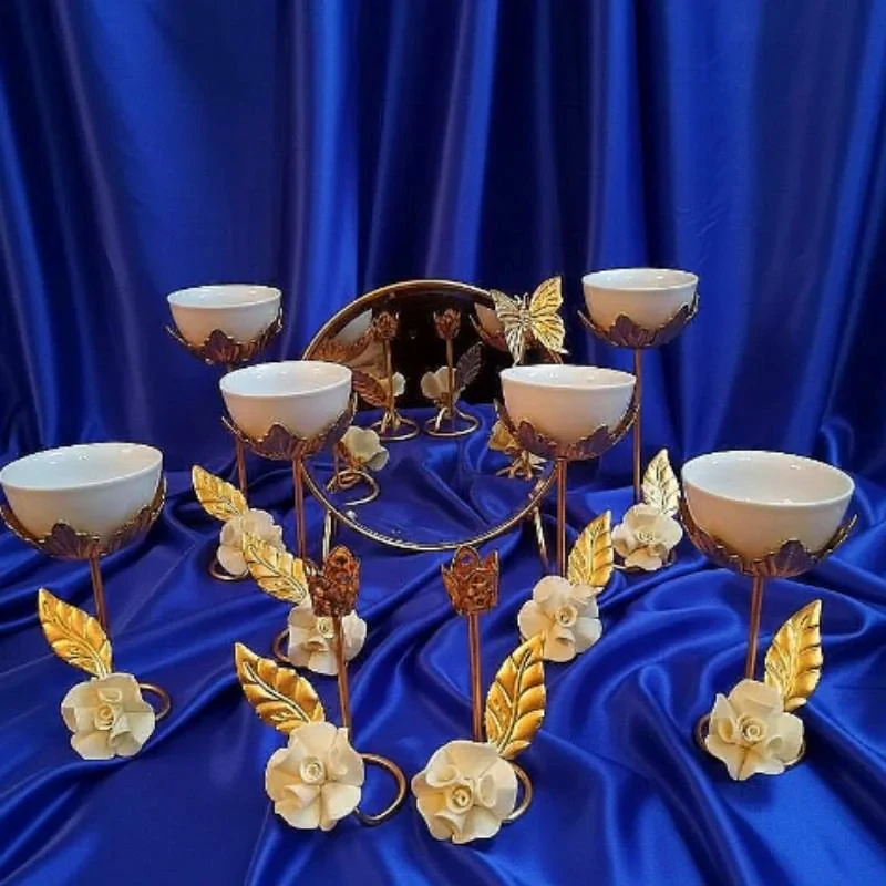 سرویس هفت سین نه پارچه مدل گل رز