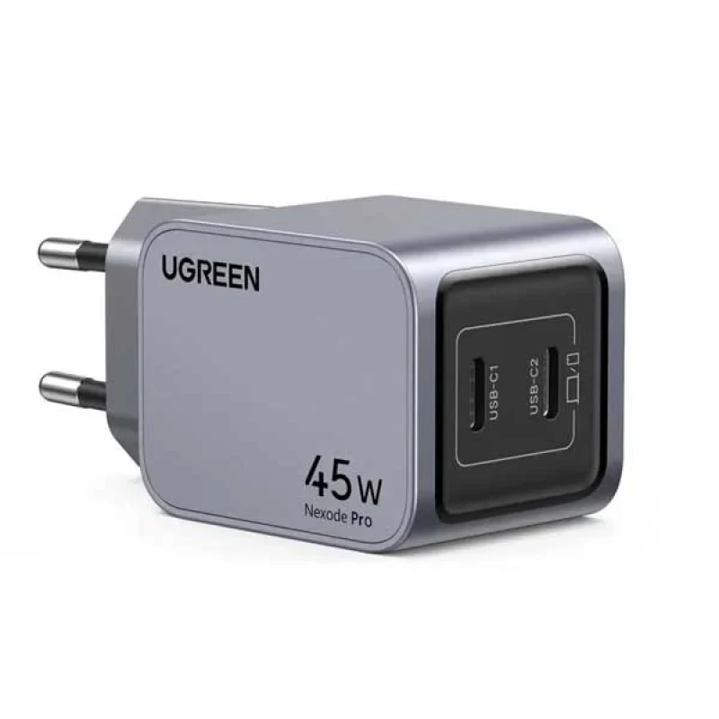 شارژر دیواری 45 وات دو پورت USB-C یوگرین مدل X707 کد 35008