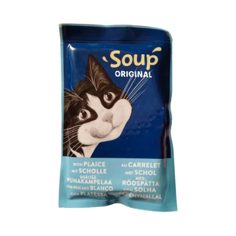 سوپ گربه بالغ فلیکس مدل Soup Original طعم ماهی فلاندر وزن 48 گرم