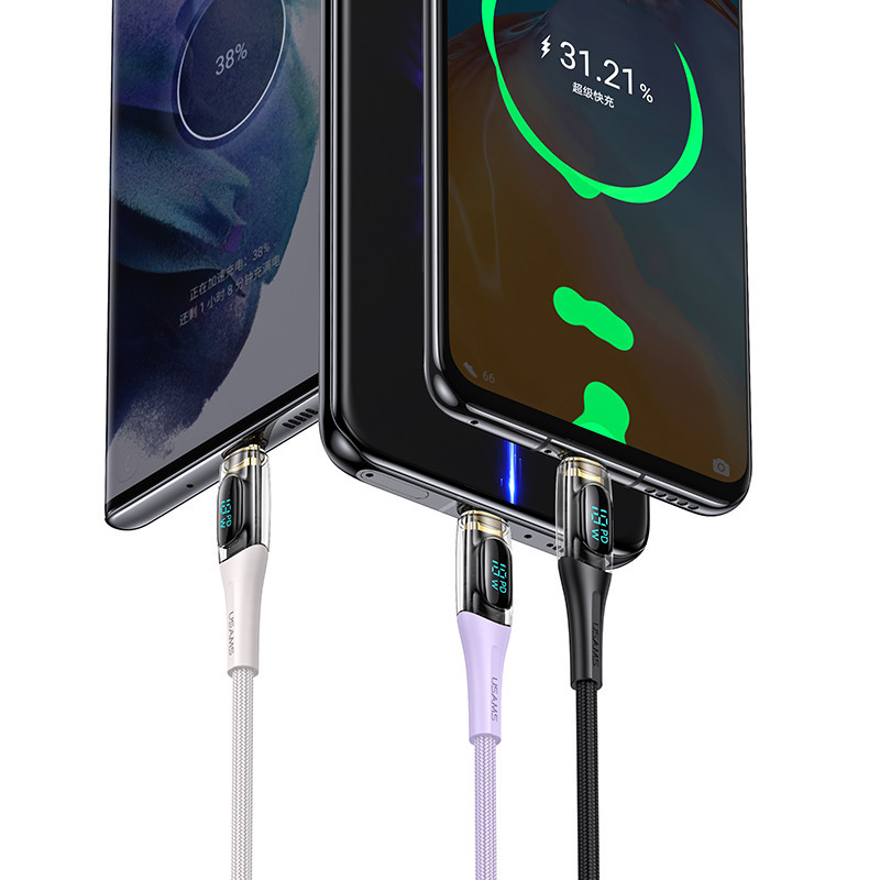 کابل تبدیل USB-C به USB-C یوسمز مدل Sj590 طول 1.2 متر