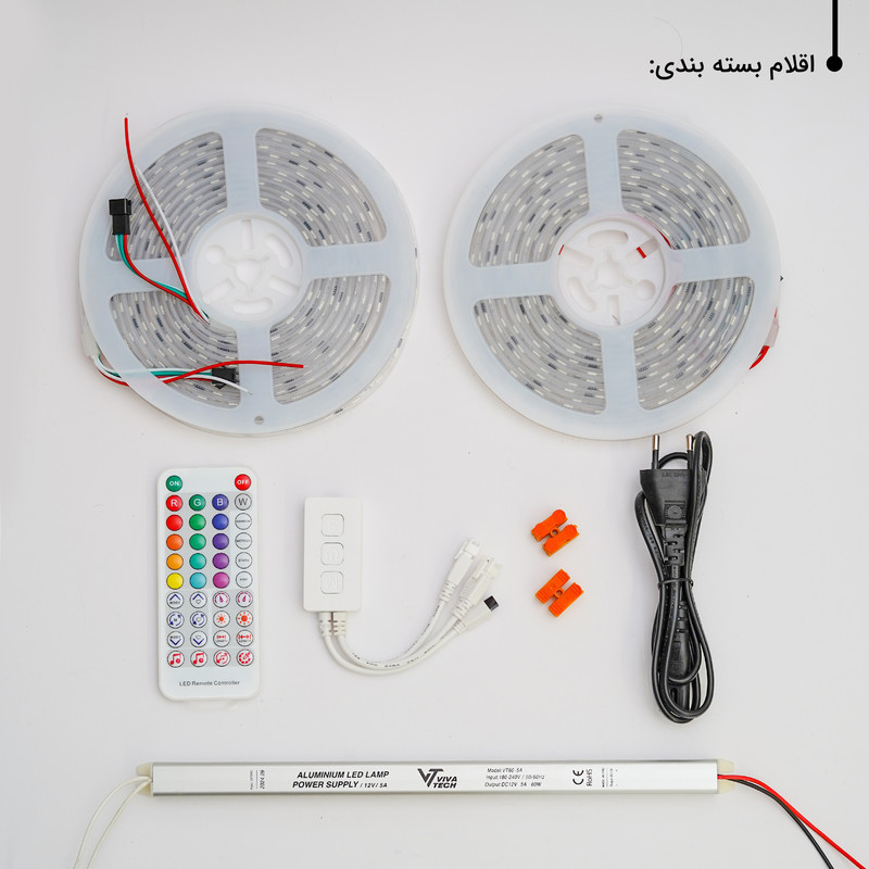 ریسه ال ای دی مدل برنامه پذیر ARGB کد SP611 طول 10 متر