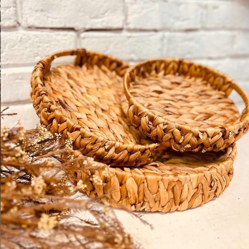 سینی مدل حصیری مجموعه سه عددی