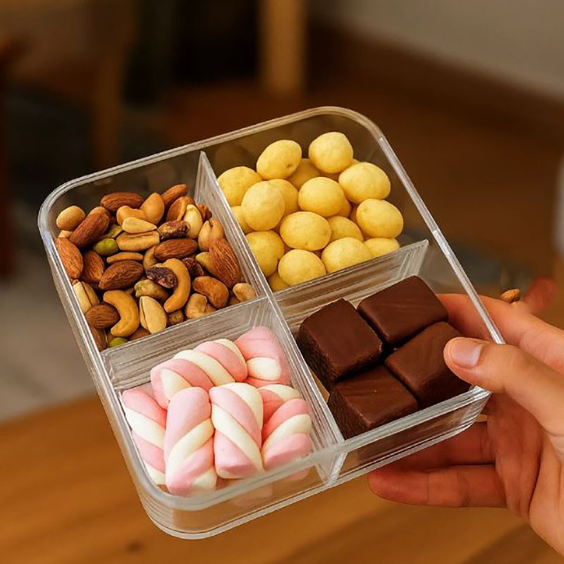 شکلات خوری اطلس مدل مربع چهار خانه کد 02
