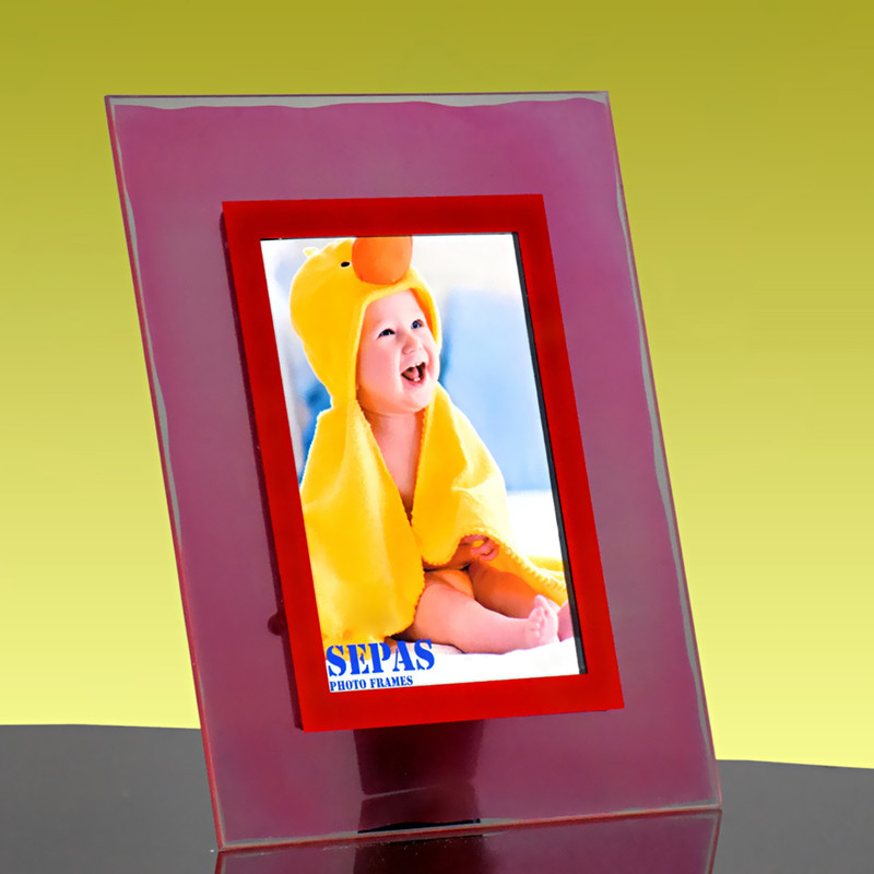 قاب عکس مدل شیشه رنگی کد 9x12