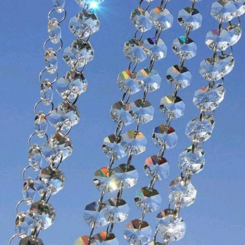 پرده ریشه ای آریا کریستال مدل کوتاه و بلند سایز 50x200 سانتی متر
