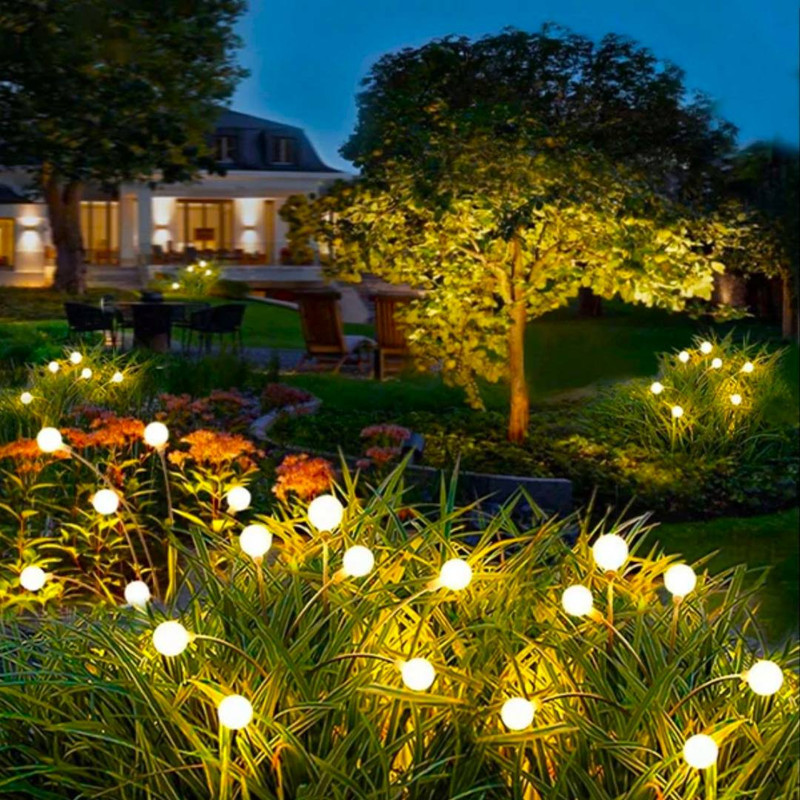 چراغ پارکی سولونیکس مدل گل شب تاب 10 مجموعه 6 عددی