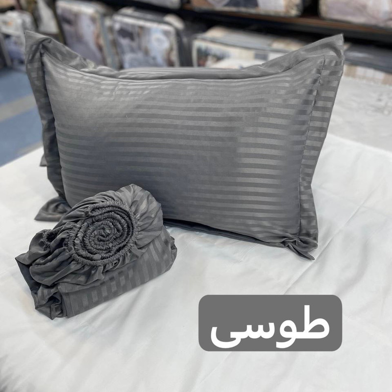 سرویس ملحفه 2 نفره 3 تکه مدل کشدوز هتلی