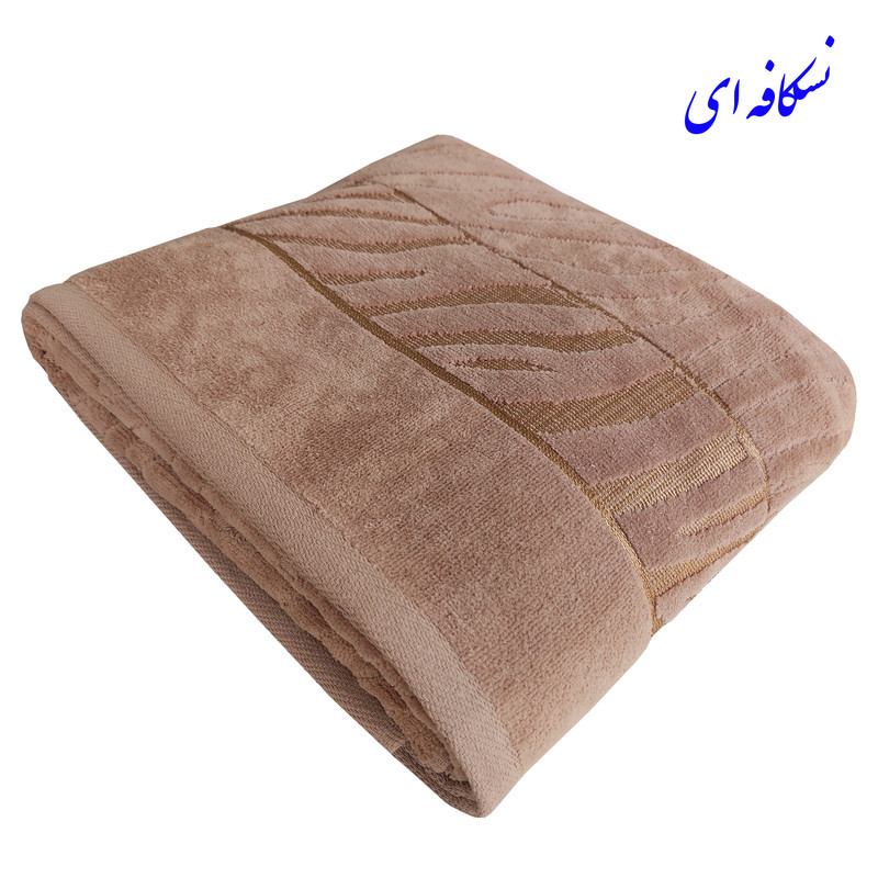 حوله حمام نساجی هنر یزد مدل tiger سایز 150×90 سانتی متر