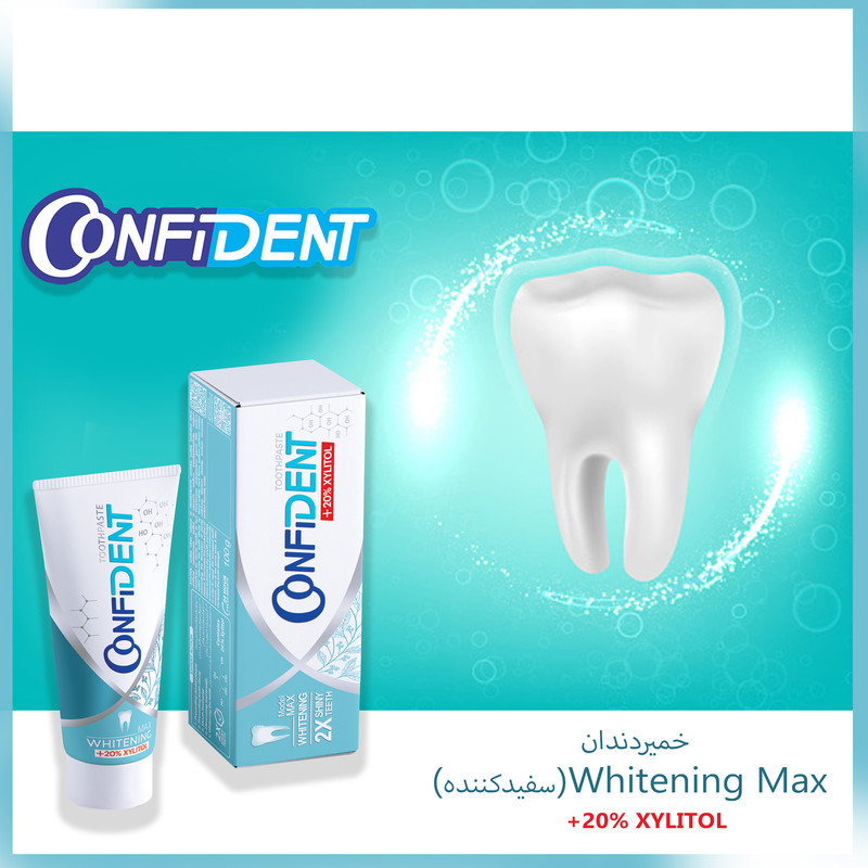 خمیر دندان کانفیدنت مدل Whitening-Max حجم 100 گرم