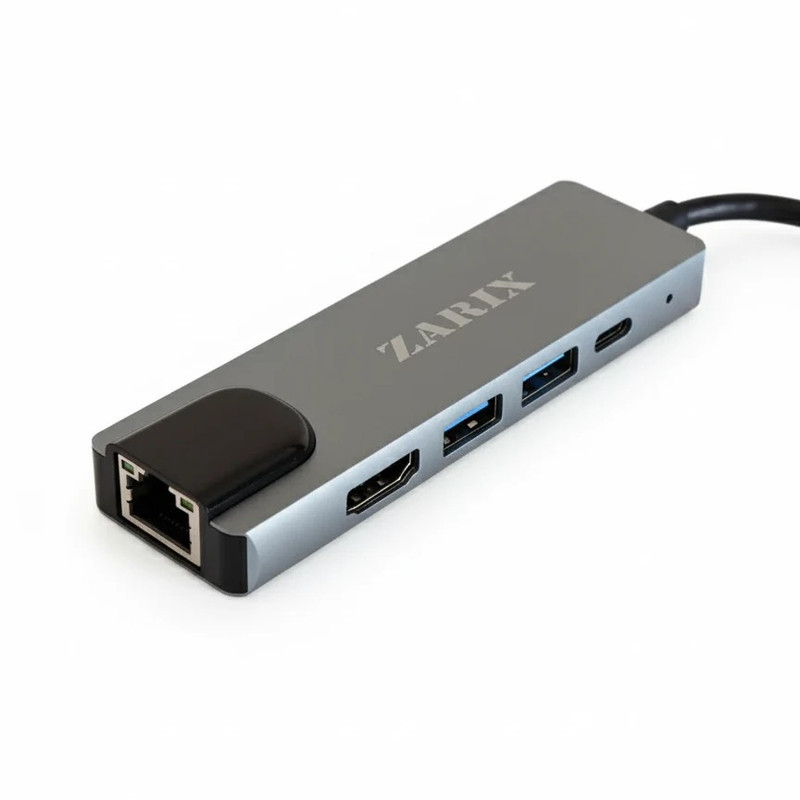 هاب 5 پورت USB-C زاریکس مدل Z5 Pro