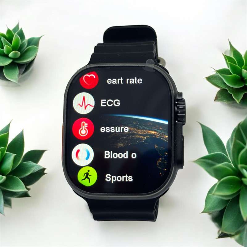 ساعت هوشمند 49 میلی متری میکروویر مدل W69-Watch Ultra بند سیلیکونی
