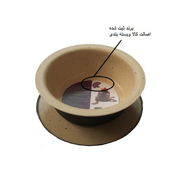 قالب کیک به گز مدل گرد کف برجسته