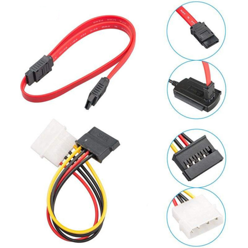 تجهیزات تبدیل هارد SATAIDE به USB2.0 مدل HI-SPEED 480 مجموعه 3عددی