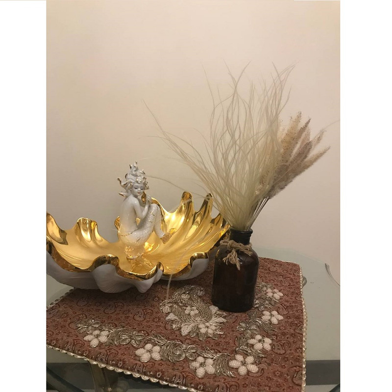 گلدان دکوری شیشه‌ای کد 02، مجموعه 6 عددی، ابعاد 7×7×13 سانتی‌متر، وزن 225 گرم