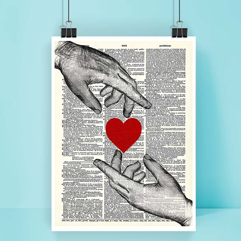 پوستر کارنيکا طرح روزنامه وینتج Vintage Newspaper کد 22776 مجموعه 8 عددی
