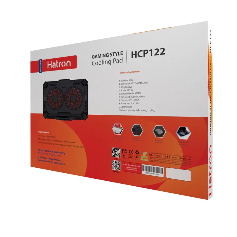 پایه خنک کننده  لپ تاپ هترون مدل HCP122