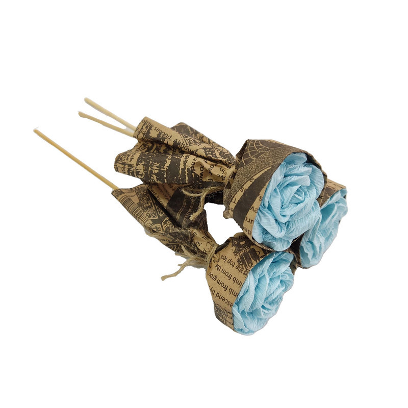 دسته گل مصنوعی مدل هدیه کد I24V مجموعه 3 عددی