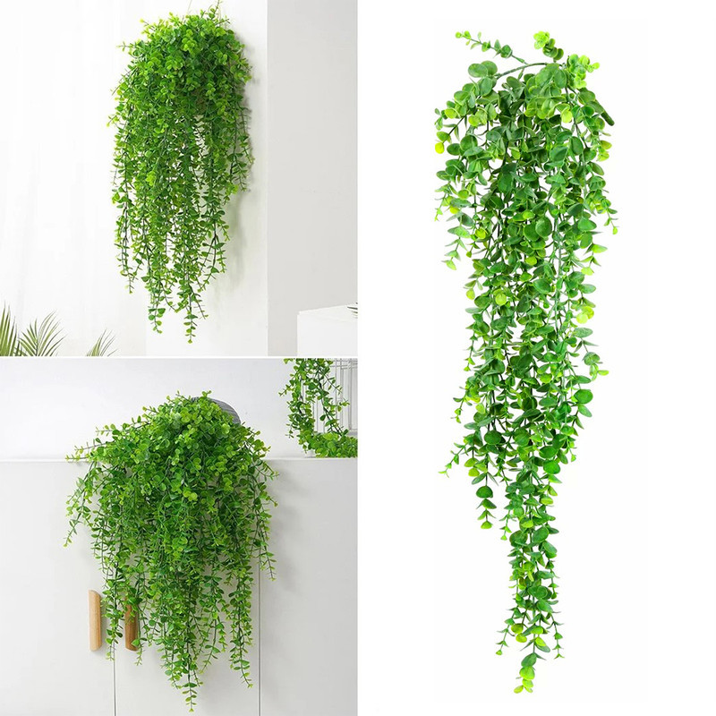 گل مصنوعی آویز اکالیپتوس، بسته 5 عددی، ابعاد 20x20x50 سانتی‌متر، وزن 150 گرم