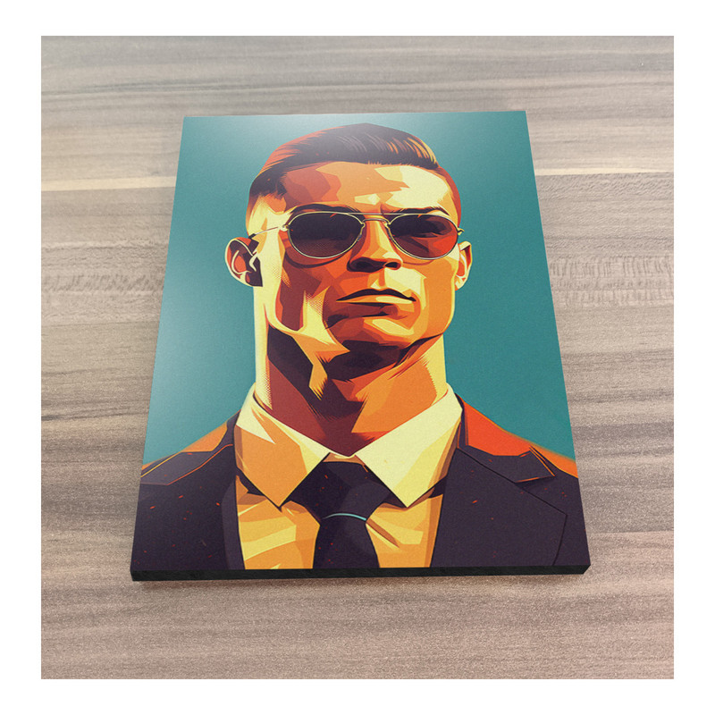 تابلو شاسی گوفی مدل کریستیانو رونالدو طرح فوتبال CR7 Cristiano Ronaldo کد SUIT53