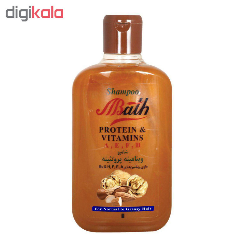 شامپو مو بس مدل Walnut & Almond حجم 1000 میلی لیتر مجموعه 2 عددی