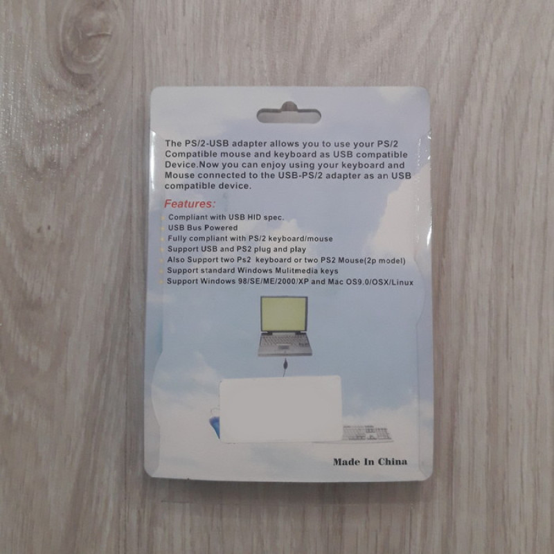 کابل تبدیل ps2 به USB مدل PS2_PLUS  طول 0.3 متر