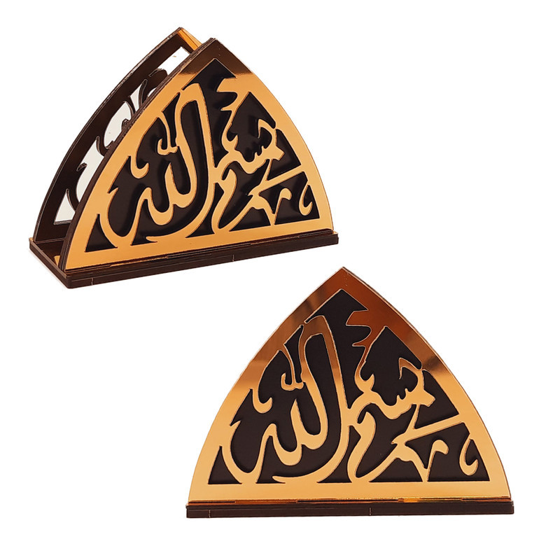 جای دستمال کاغذی تیکما مدل مذهبی کد KIT D2B بسته 2 عددی