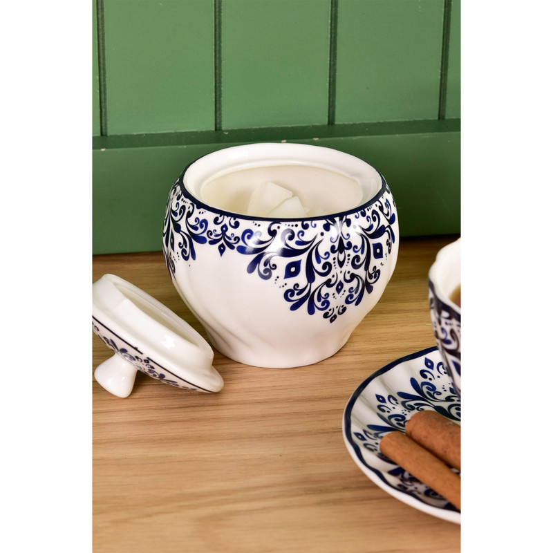 سرویس چای خوری 14 پارچه بی.وی.کی 6 نفره طرح آترین کد 475550