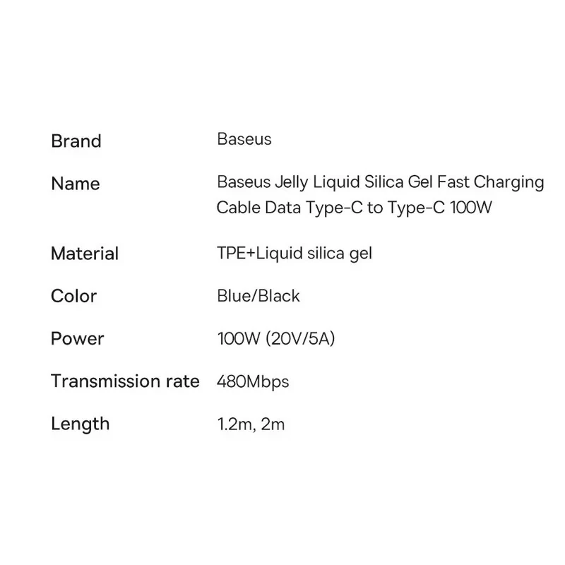 کابل USB-C باسئوس مدل CAGD030101 طول 2 متر