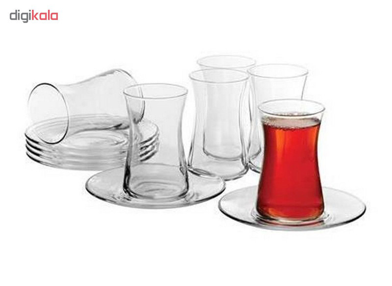 سرویس چای خوری 12 پارچه پاشاباغچه مدل Heybeli کد 95483