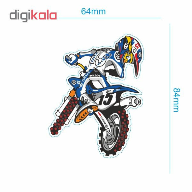 برچسب بدنه موتورسیکلت طرح MOTOR کد 88 بسته 2 عددی