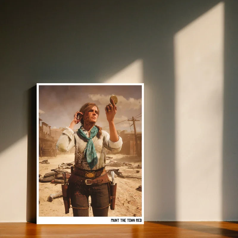 تابلو شاسی مدل گیمینگ رد دد  red dead redemption  کد 1248