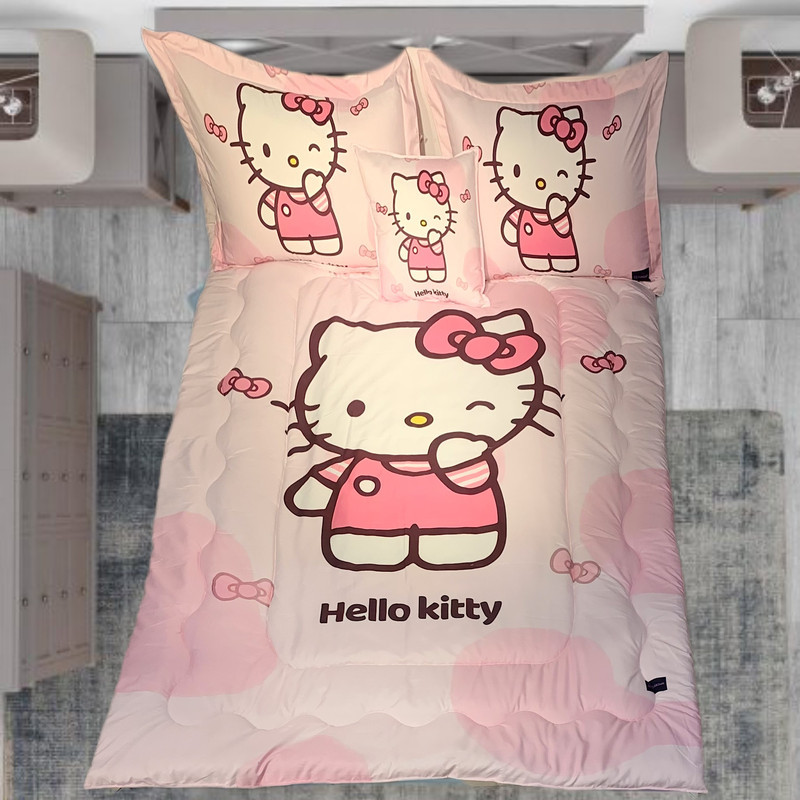 سرویس خواب تک نفره 5 تکه مدل کیتی kity کد sanrio 6