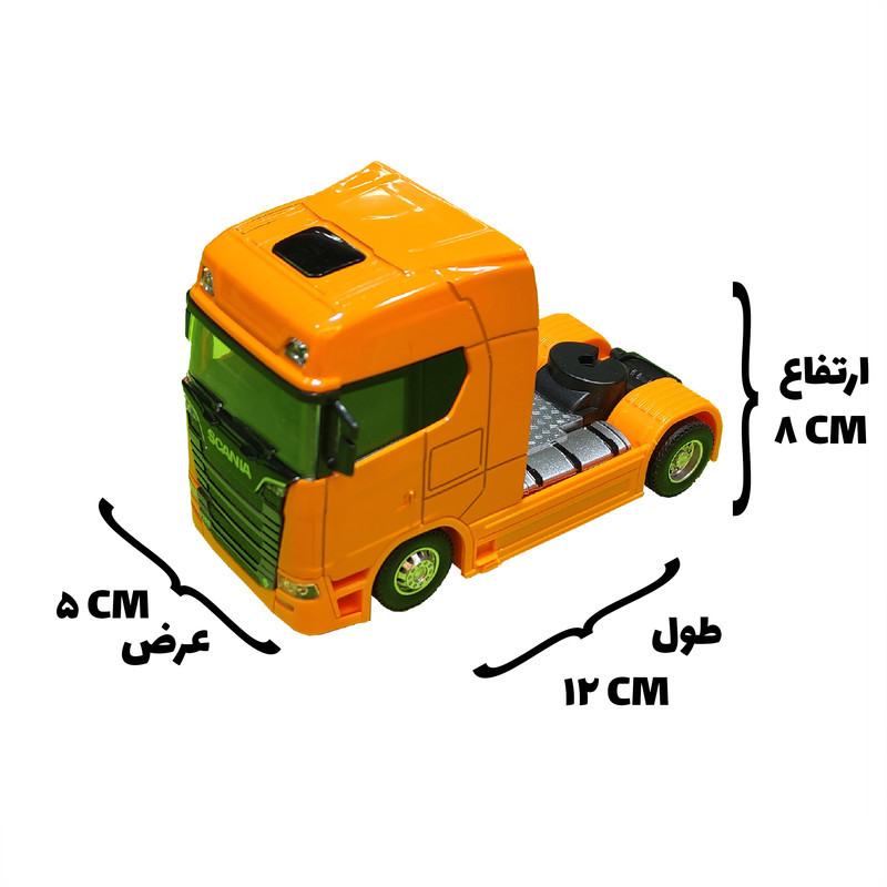 ماشین بازی مدل  کامیون تریلی اسکانیا