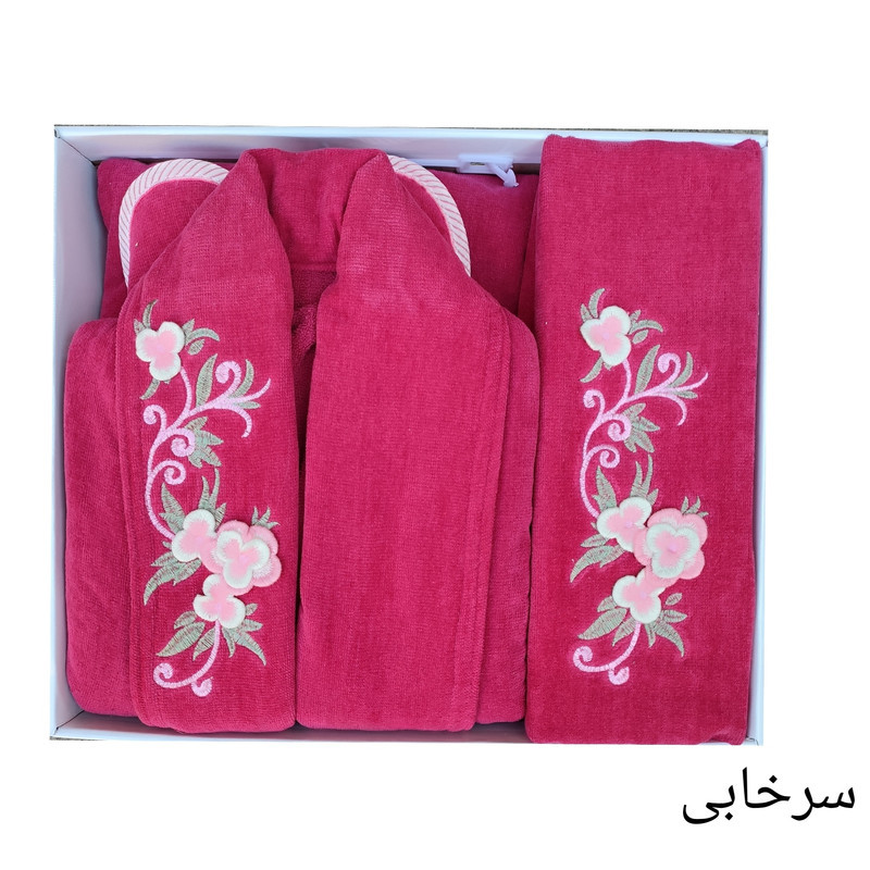 سرویس حوله پالتویی 3 تکه طرح ایپک سایز 125