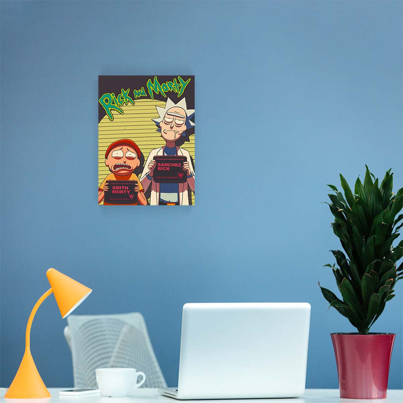 تابلو شاسی مدل Rick and Morty کد S-5046